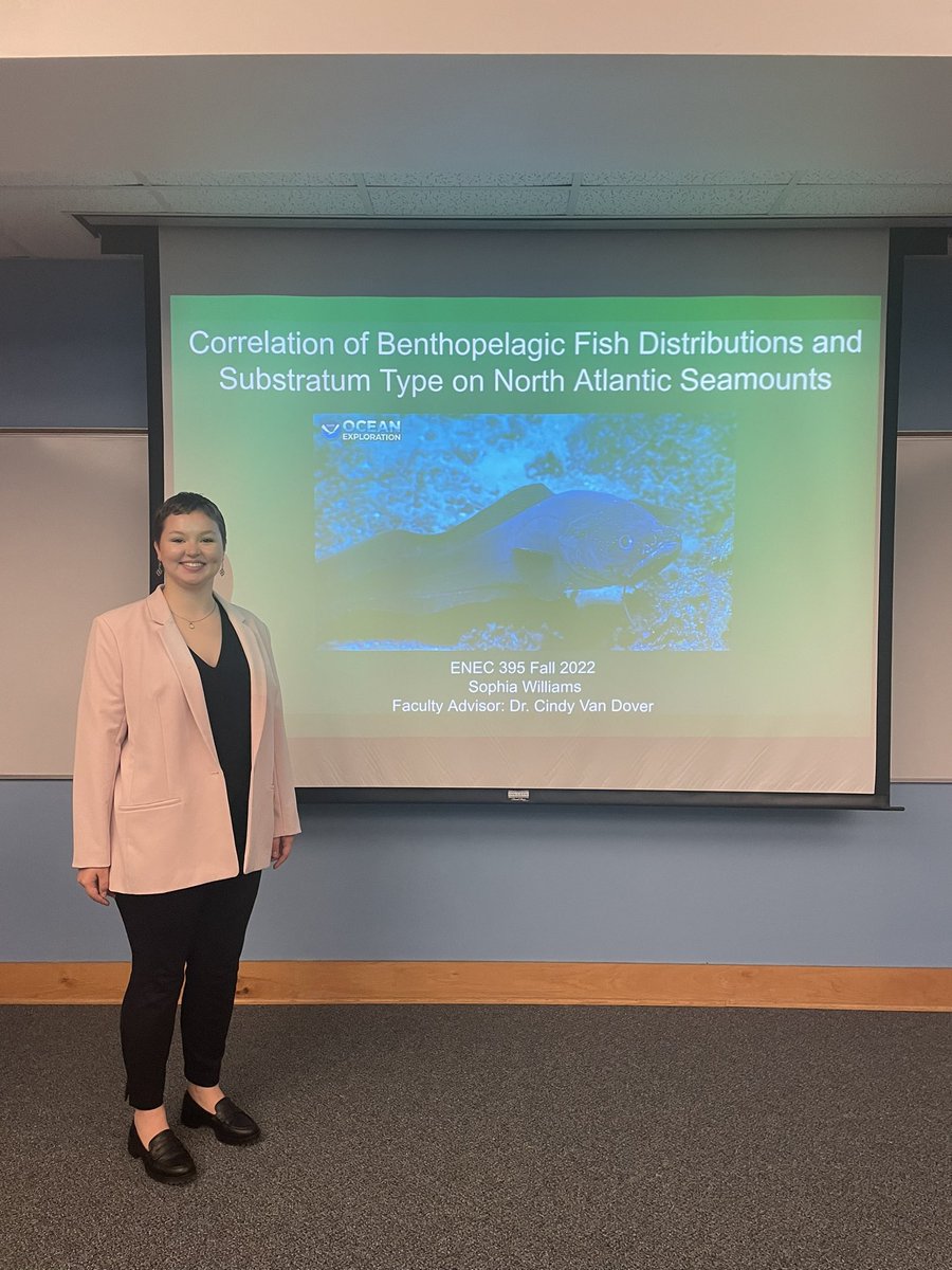 Presented today for my independent research project on deep sea fish distribution and substrata in the North Atlantic. A successful semester of work <a href="/UNCims/">UNC IMS</a>