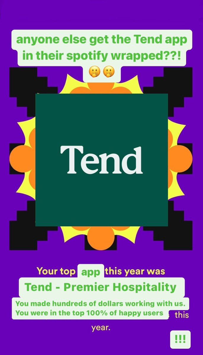 TendHospitality's tweet photo. What's your @Spotify wrapped looking like this year? https://t.co/k0cnYXa2DU