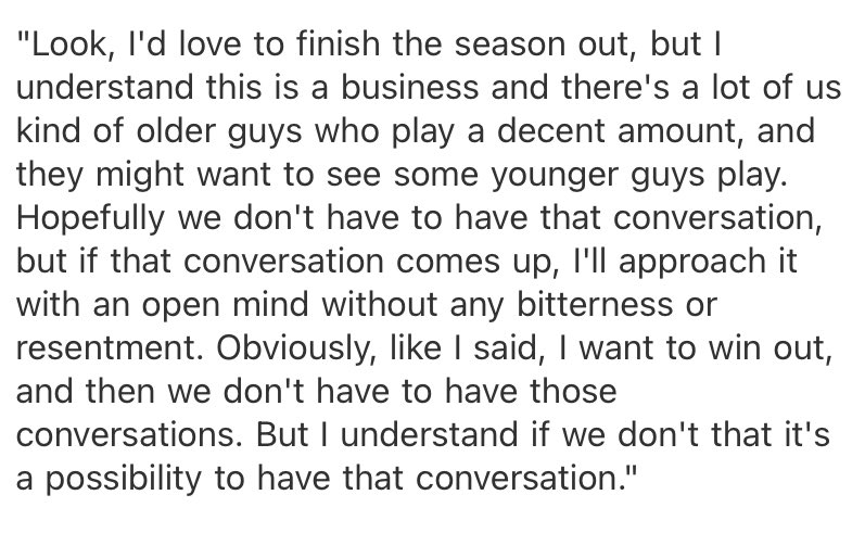 ByRyanWood's tweet photo. Asked Aaron Rodgers how he’d feel if #Packers wanted to give Jordan Love a couple starts to finish the season. Rodgers says he hopes to finish season out, but would approach it with an “open mind” if team doesn’t win final 5 games.

Full answer: https://t.co/JJ1mJTppNz