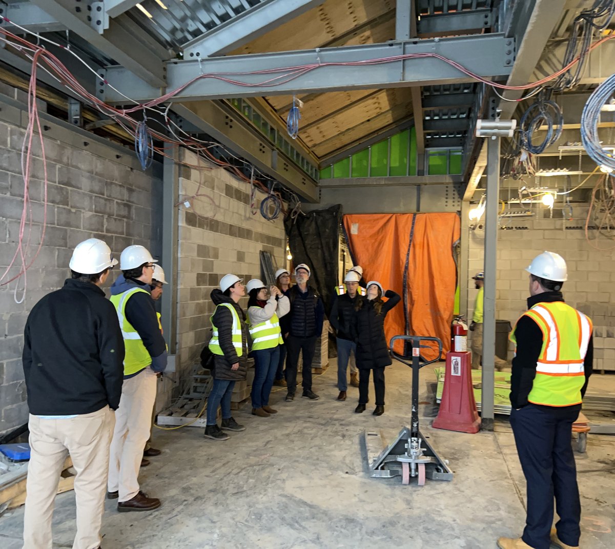 DiNiscoDesign's tweet photo. Every project is an opportunity for professional education. @DiNiscoDesign staff paid a visit to the Welch Elementary School in Peabody to observe the progress of this phased renovation project. Despite the cold, blustery conditions, there were several lessons to be learned. https://t.co/W0vVhaZucy
