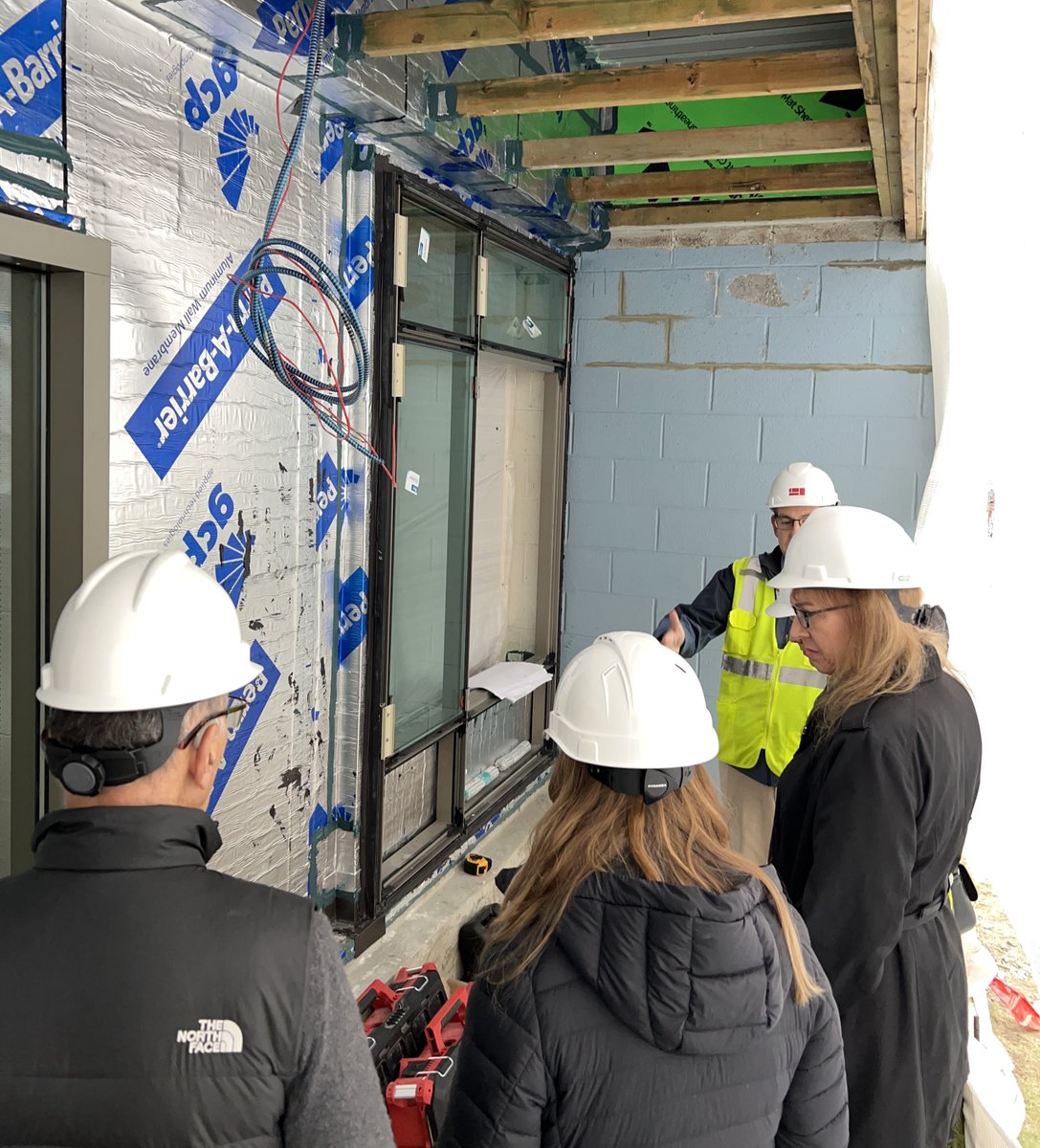 DiNiscoDesign's tweet photo. Every project is an opportunity for professional education. @DiNiscoDesign staff paid a visit to the Welch Elementary School in Peabody to observe the progress of this phased renovation project. Despite the cold, blustery conditions, there were several lessons to be learned. https://t.co/W0vVhaZucy