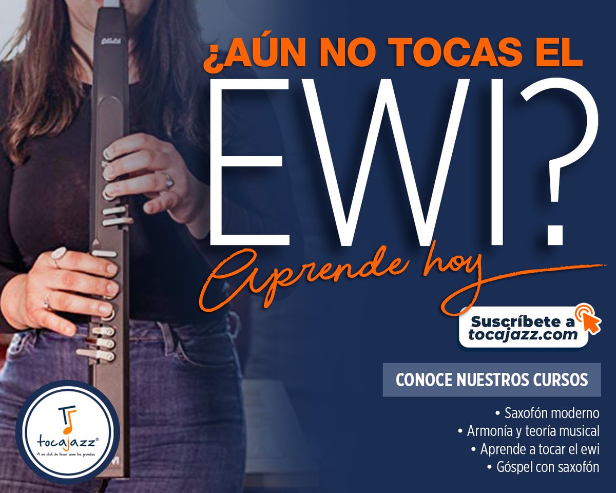 TocaJazz's tweet photo. El #EWI es un instrumento de viento electrónico en tendencia que debes aprender a tocar ¡ya!.

Suscríbete y accede a más de 400 lecciones AL INSTANTE:

https://t.co/e9DLm2Mrf6
#TocaJazz https://t.co/0rXyjiuG7J