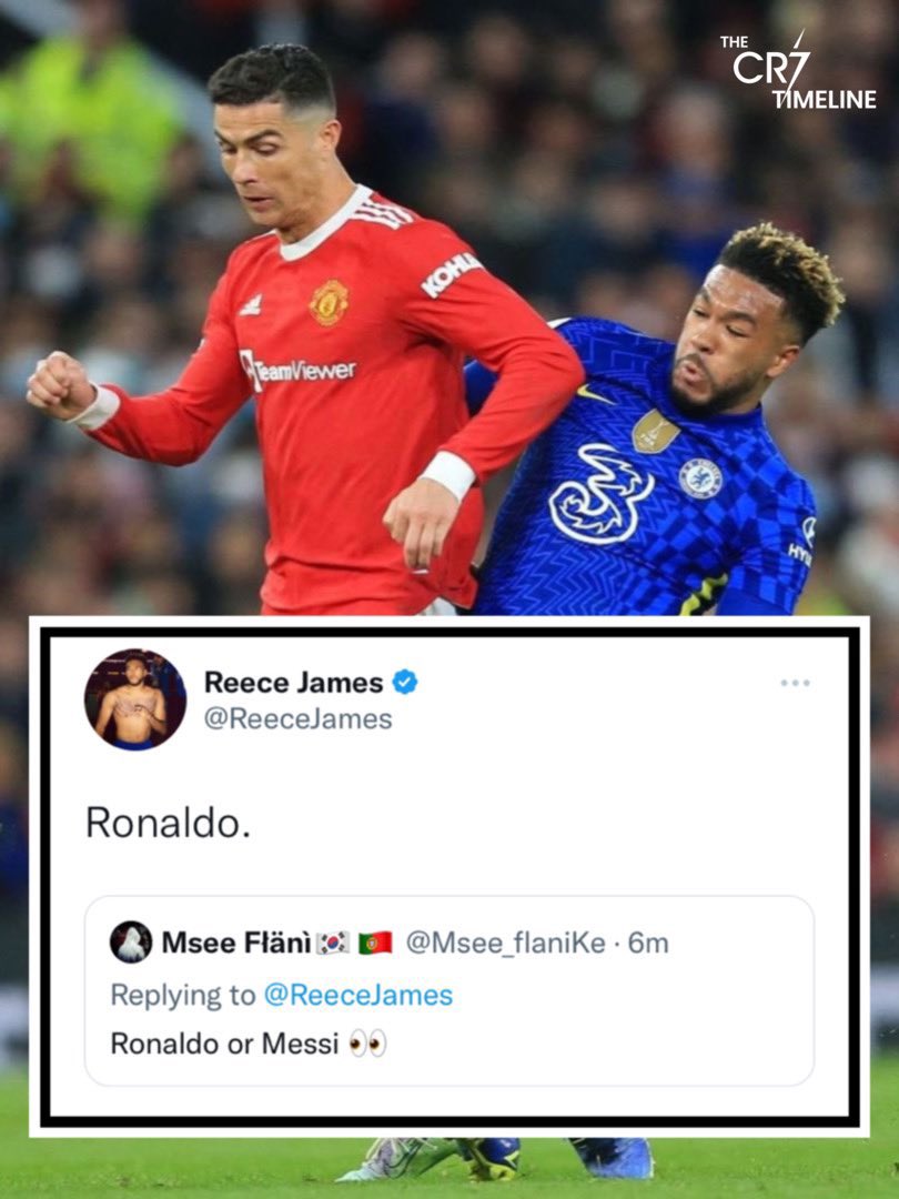 TimelineCR7's tweet photo. Reece James knows ball. 🤝 https://t.co/aUZUT0QUWj