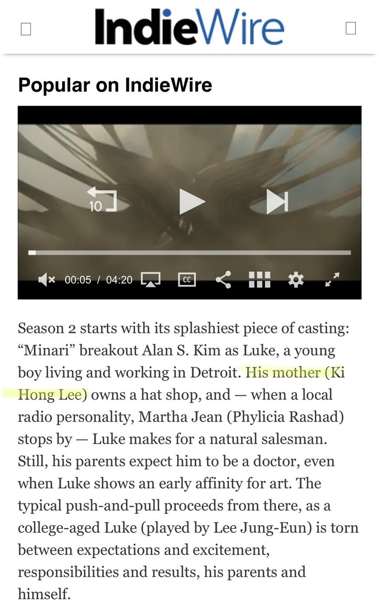 Thanks for recognizing my range as an actor 😉😘❤️ <a href="/IndieWire/">IndieWire</a> <a href="/BenTTravers/">Ben Travers</a> #LittleAmerica @AppleTVPlus