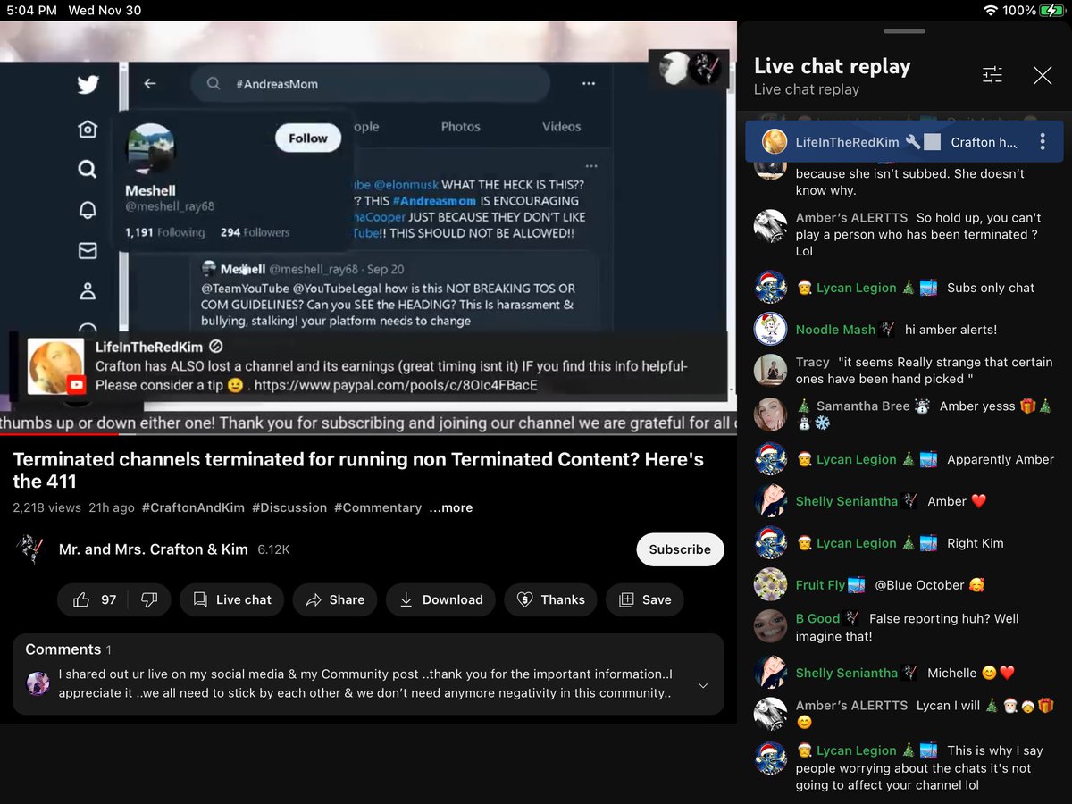 meshell_ray68's tweet photo. @TeamYouTube @YouTubeLegal a YouTube creator has took my @Twitter name &amp; picture &amp; has it displayed on a VIDEO ON YT? Can you help? @TeamYouTube @Twitter the channel name is in the screenshots I’m posting. https://t.co/xqiSf3ee1w