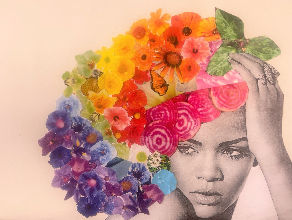 MhsVisual's tweet photo. Junior Phoenix McDonald created this glamorous collage in Art 2: Drawing. https://t.co/rn9TPdYp6g
