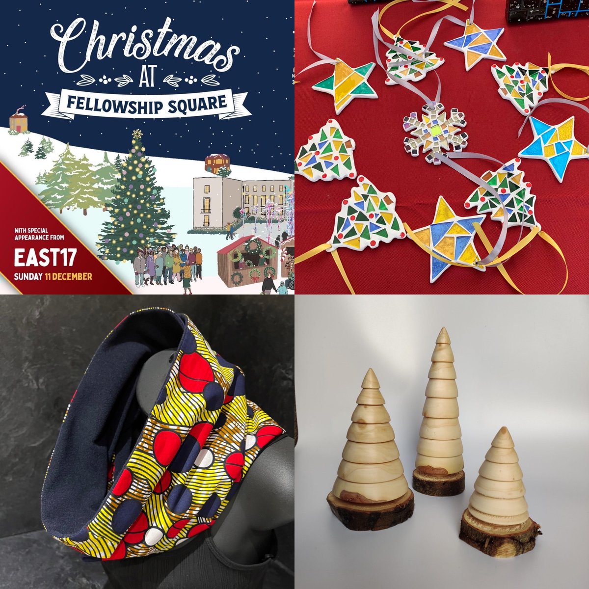 LnSDesigners's tweet image. See you tomorrow for our #market in
#Fellowshipsquare featuring lovely local makers
like Bold Stitch Handmade, E11 Woodturning and Ai Onishi Mosaics.
Saturday 3rd Dec, 3pm-8pm in Fellowship Square #Walthamstow #E17. With live music and entertainment, light shows, food &amp;amp; drinks!