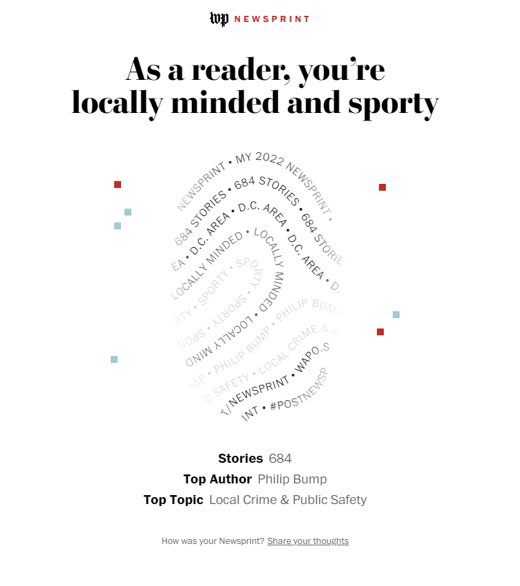 so obsessed with the WaPo year-in-review subscriber feature (h/t <a href="/ricsanchez/">Ric Sanchez</a> for pointing it out) washingtonpost.com/my-post/newspr…