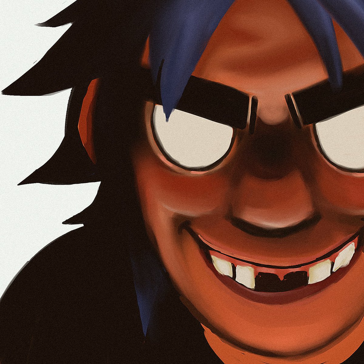 paganvaIIey's tweet photo. throwback to 2020 when i drew 2D as two of my favorite albums #gorillaz https://t.co/qGIXuvXcKB