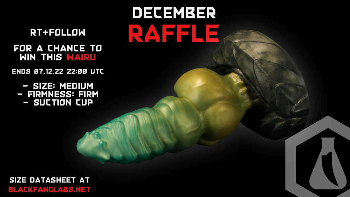 ⚠️ #Raffle time!⚠️

The last raffle of this year is this beautiful Wairu toy.
RT+Follow for a chance to win t!

Raffle ends when our 15% Winter #Sale ends: December 7th '22 at 22 UTC

Check our store for 15% off inventory and custom colored toys:

blackfanglabs.net