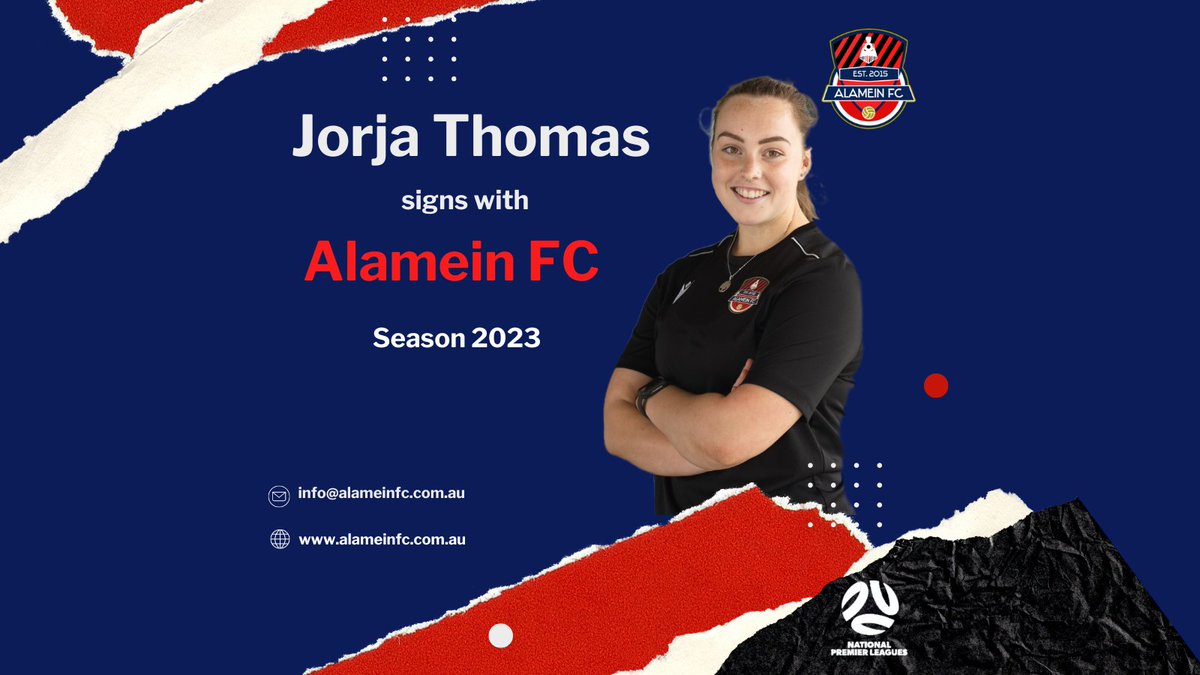 FCAlamein's tweet photo. Alamein FC is pleased to announce the signing of defender Jorja Thomas for the 2023 season.

Jorja comes to Alamein from Casey Comets, having proven herself as one of the most reliable defenders in the VPLW.
#nplw #nplwvic #nplwvictoria #footballvictoria #choochoo #femalefootball https://t.co/TLTH9GOsjv