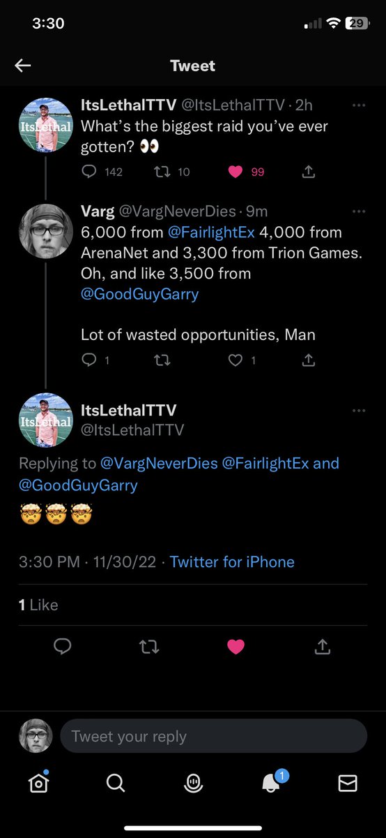 I responded to this Tweet earlier and suddenly realized how insane my opportunities have been. 

I’m not going to give up. I’m going become a streamer again, and this time I’m going to succeed!