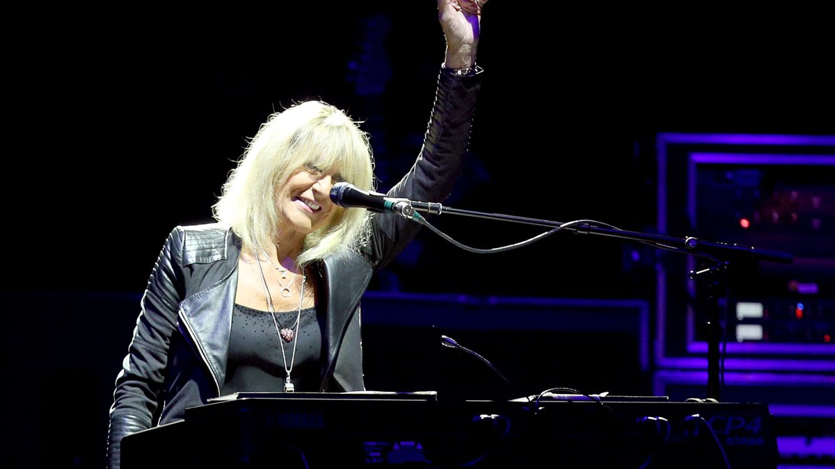 Christine McVie, the British keyboard player and covocalist in