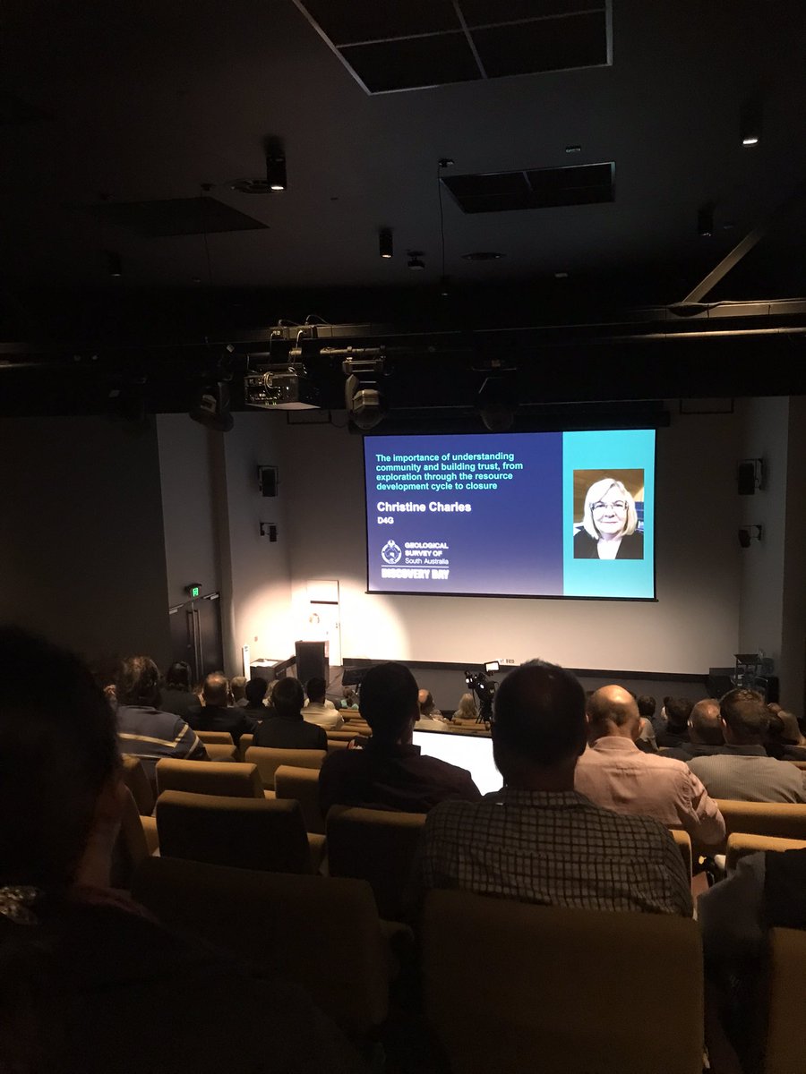 anna_chica's tweet photo. It’s #DiscoveryDay time at the #Adelaide convention center!! It’s our geological survey annual open day and we get to show off all the great work we do in #SouthAustralia. We started with a great talk by Christine Charles - new ideas to foster partnerships #GSSArocks @DEM_sagov https://t.co/dyeQQrwdRB