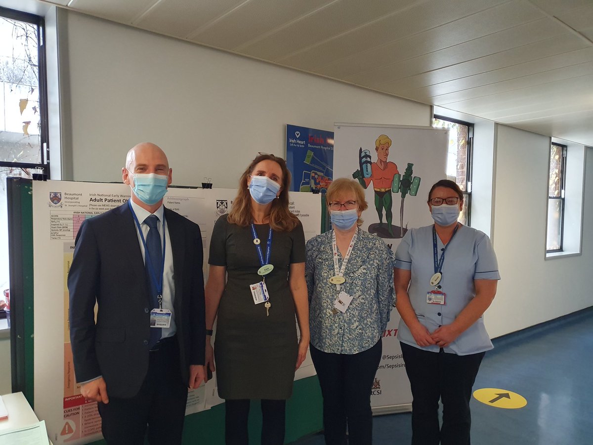 hmrryan's tweet photo. @Beaumont_Dublin raising awareness of recognising and responding to the deteriorating patient - delivering quality care #INEWS #IMEWS #Sepsis @CostelloeKate @WallDwyer https://t.co/TbGktyl8nv