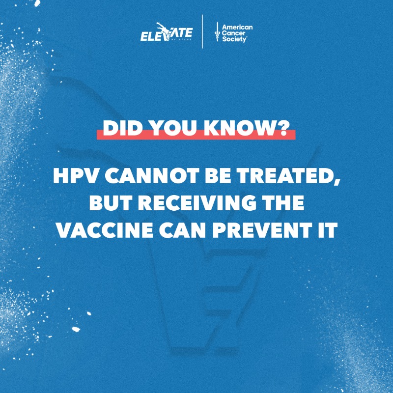 ElevateTheStage's tweet photo. #ElevatetheStage & @AmericanCancer aim to raise awareness and provide information on preventative care from cancer.
#HPV vaccination is cancer prevention.
The human papillomavirus (HPV) is a common infection that can cause 6 types of cancer.
#ElevatetheStage #HPVCancerFree