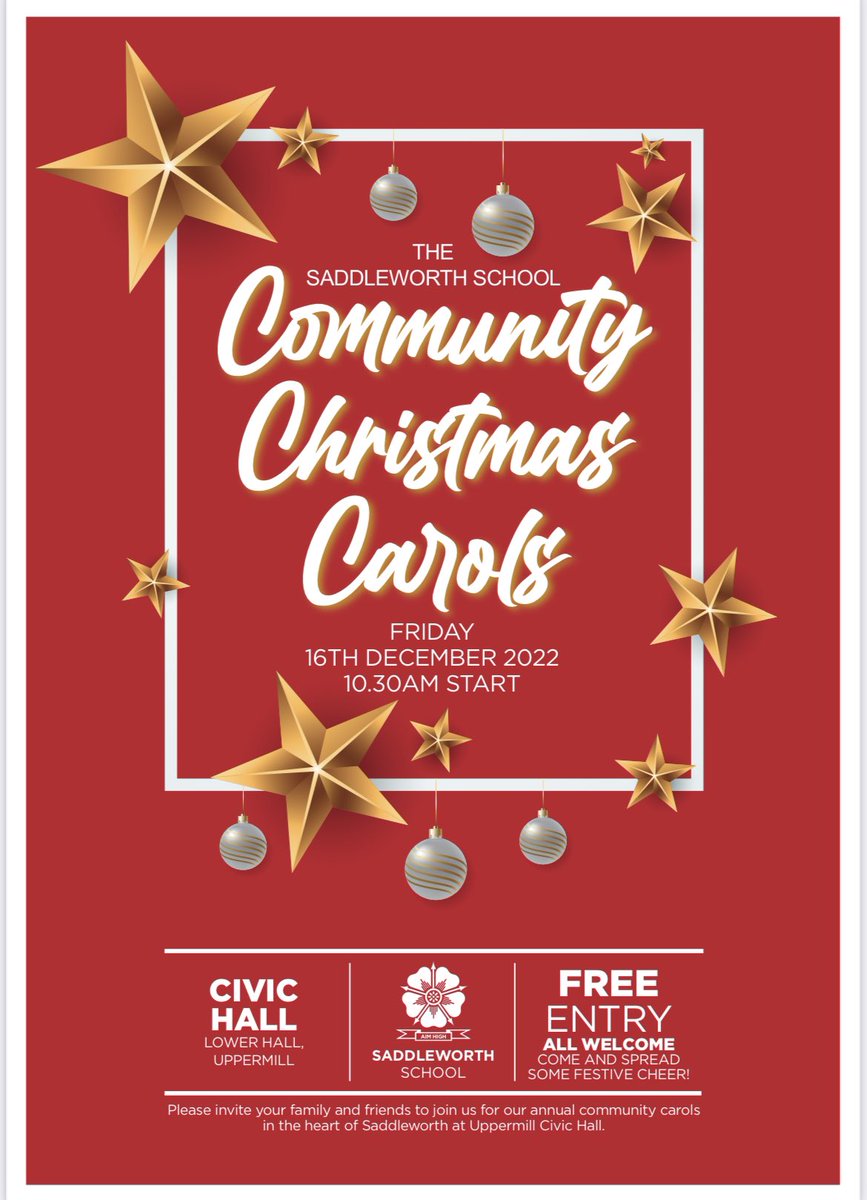 saddleworthmuso (@saddleworthmuso) on Twitter photo Good folk of Saddleworth! Please join us for <a href="/saddleworth_sch/">Saddleworth School</a> music dept community Christmas events this December. Tues 13th December the Saddleworth School Christmas Carol Service and Fri 16th December our annual Community Christmas Carols in Uppermill village. Please RT 🎅🏻🎄 Good folk of Saddleworth! Please join us for <a href="/saddleworth_sch/">Saddleworth School</a> music dept community Christmas events this December. Tues 13th December the Saddleworth School Christmas Carol Service and Fri 16th December our annual Community Christmas Carols in Uppermill village. Please RT 🎅🏻🎄