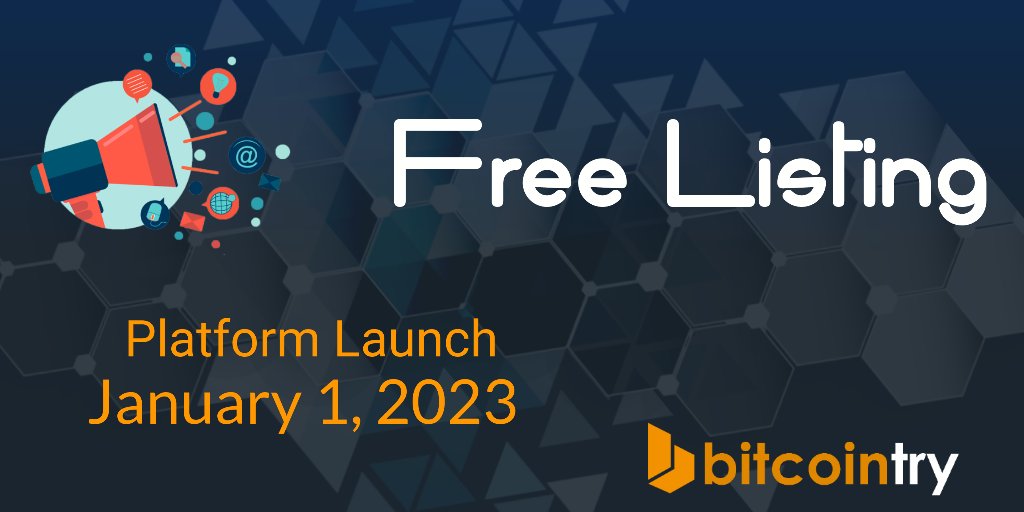 Platform Launch special listing campaign.  Free #listing.  Please write the projects you want listed in the comments. 

Platform Launch
January 1, 2023
bitcointry.com

#bitcoin    $USDT #USDT #Ethereum
#cryptocurrency #Crypto $btc #exchange #doge