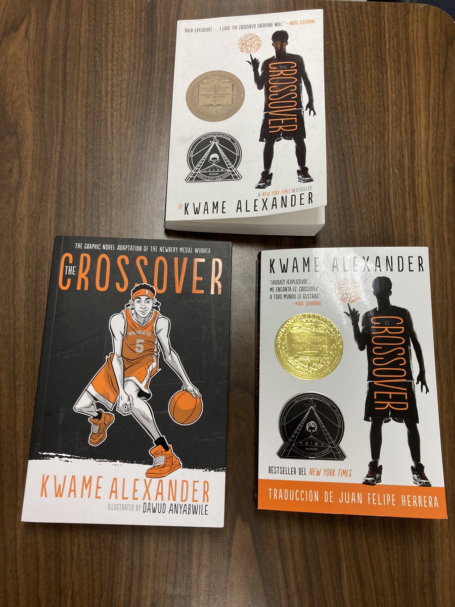 MsGuerra244's tweet photo. Using all three versions in class! Targeting students’ needs! ❤️ #kwamealexander #thecrossover @NISDJordan #JordanIgnited #nisdmsela https://t.co/AYXIWYc22a
