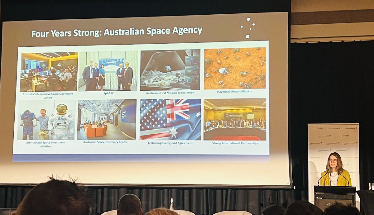 AussieSpaceGirl's tweet photo. Four years strong. โค๏ธ @AusSpaceAgency #ADMSpaceSummit #miltwitter #AusSpace https://t.co/uSlErZCL3F