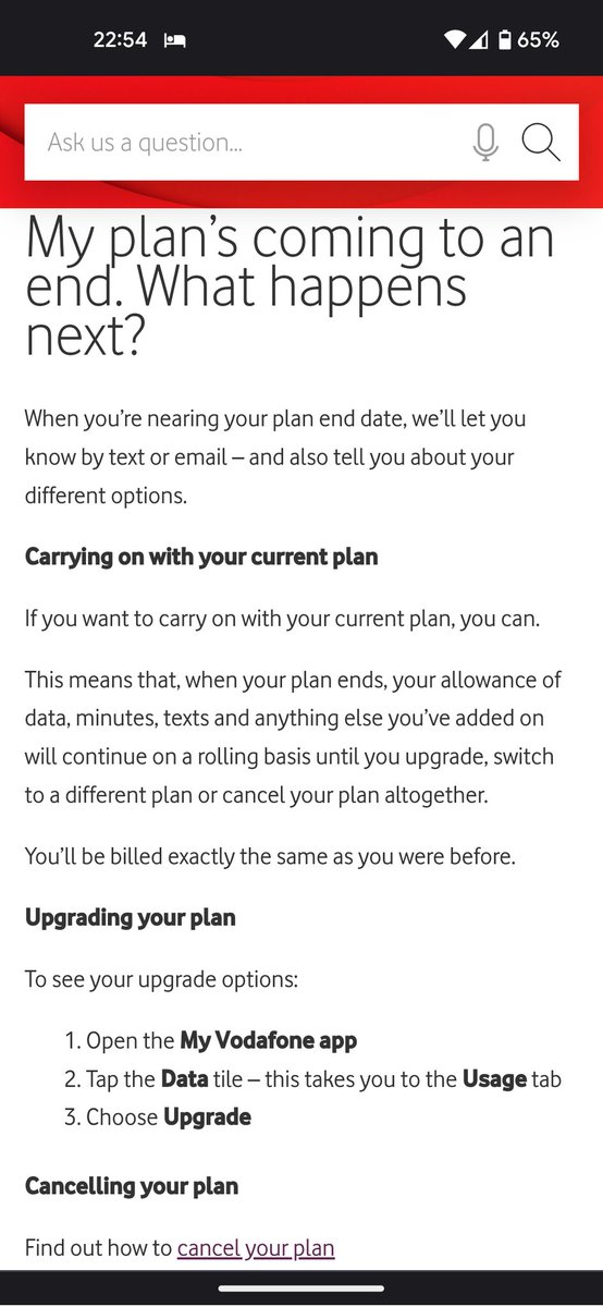 Mpdickerson1's tweet photo. @VodafoneUK when you try to cancel at the end of your contract.. DENIED https://t.co/AKQ3weIngz