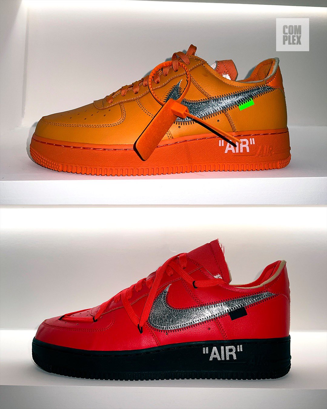 Unreleased Off-White x Nike Air Force 1 Samples on Display at Virgil Abloh  Show in Miami