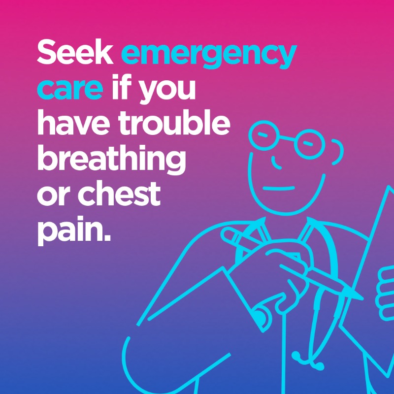 HHSGov's tweet photo. Even if your symptoms are mild, talk to a doctor right away to see if you need treatment for COVID.