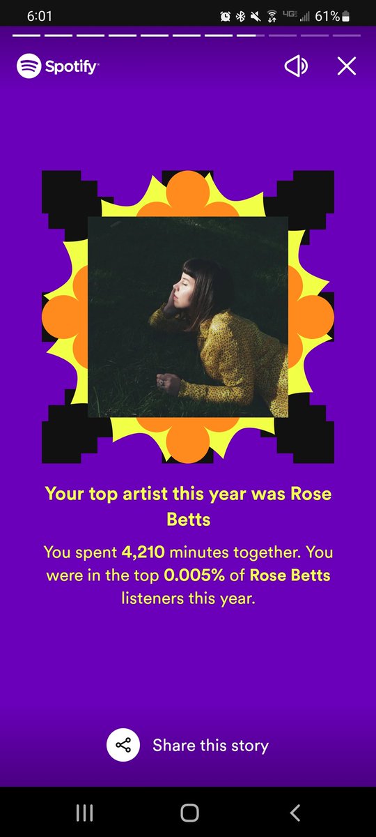 murphyismylaw's tweet photo. @rosebettsmusic  thanks for making my 2022 better, brighter, and more bearable. 💜 https://t.co/D036e4LTLb