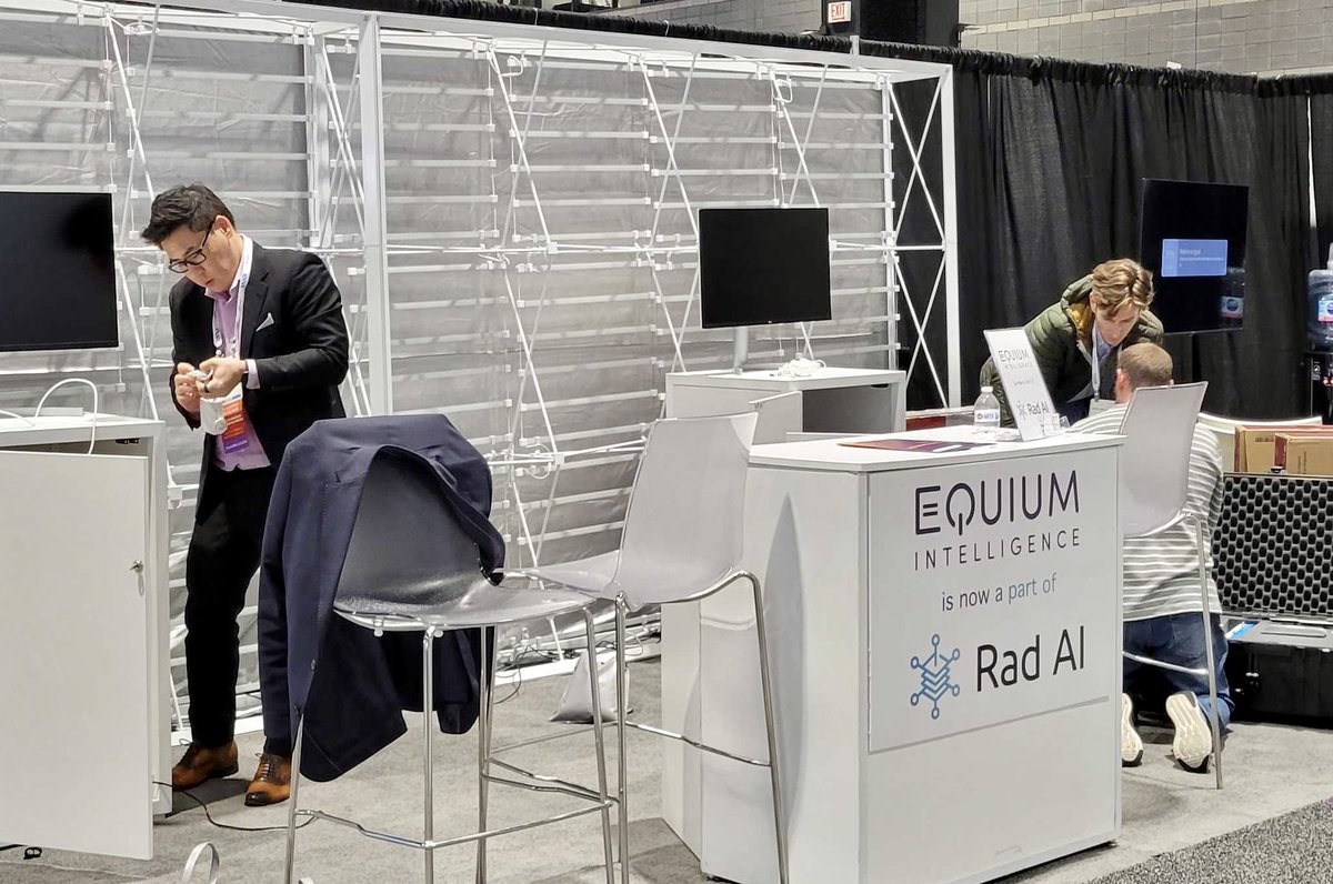 Farewell to #RSNA22! This will be the final booth tear down (and final <a href="/RSNA/">RSNA</a>) for Equium Intelligence. See you at #RSNA23 next year at the @RadAI booth!