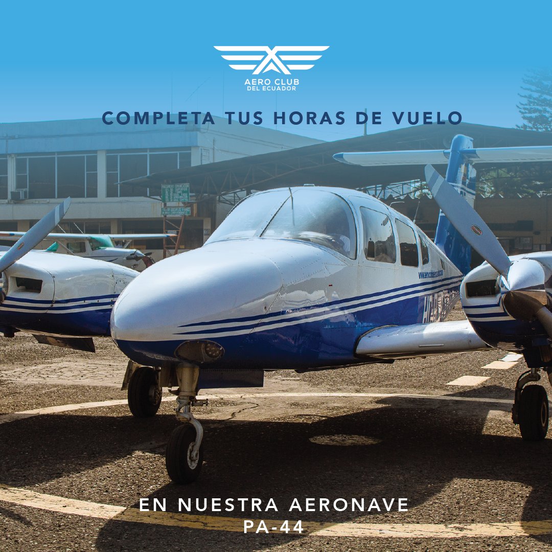 AeroClubEC's tweet photo. ¡Continúa tu entrenamiento en nuestra aeronave multimotor!

Nuestro paquete de 10 horas de vuelo incluye también el acompañamiento de un piloto de seguridad para garantizar el manejo correcto de la aeronave.

¡Te esperamos! https://t.co/UoNlGUWqiM