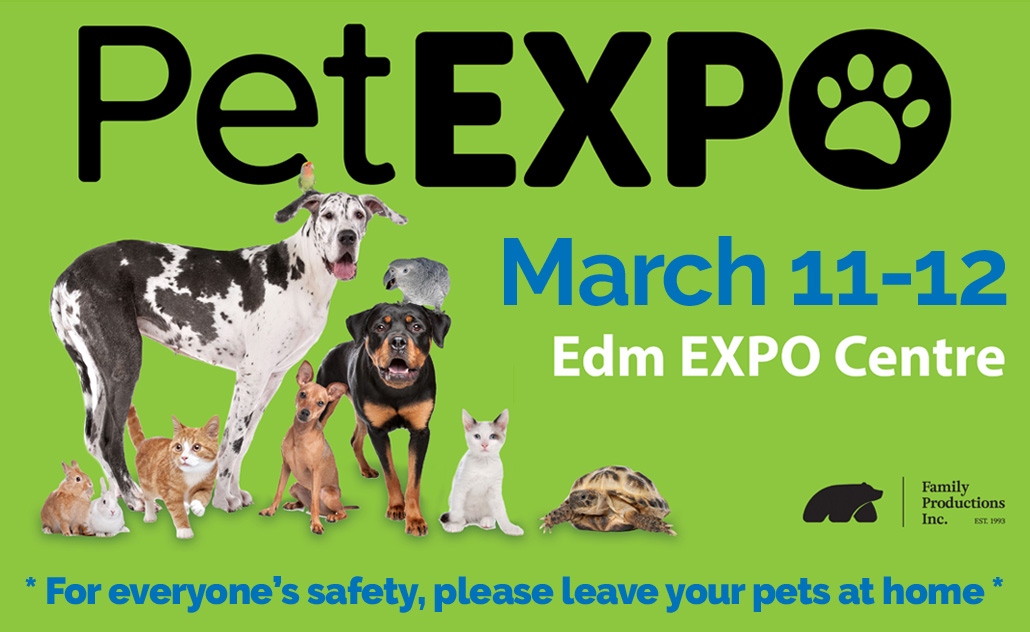 Mark your calendars! The Edmonton Pet Expo will be on March 11 &amp; 12, 2023! Come walk among the animals with us!

Stay tuned for tickets and feature updates.