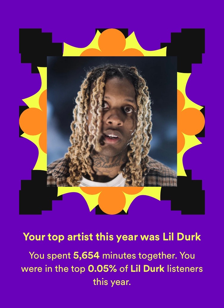 Proud to be a top 0.05% <a href="/lildurk/">THE VOICE</a>  listener in 2022. #TheVoice