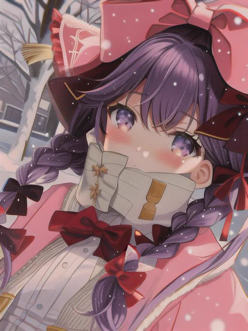おはよ流行りのAIのやつやったらすごいことになったバニーは原型無いし、パチュリーはリボン増えた柄チャイナのいちご飛び出して来て笑った 