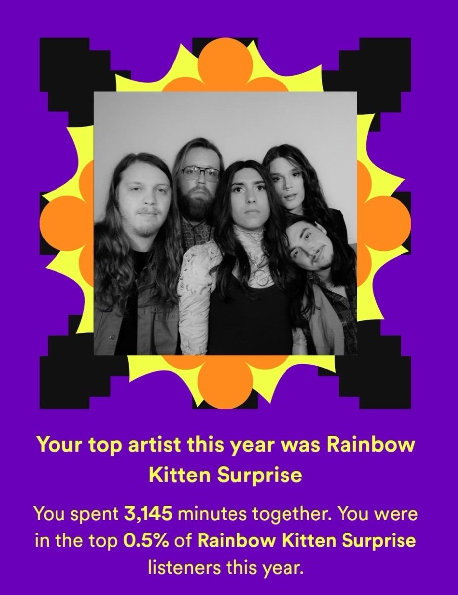 ravens_unkind's tweet photo. Merry non-denominational Spotify Wrapped Day! https://t.co/1Er2nXbNf6