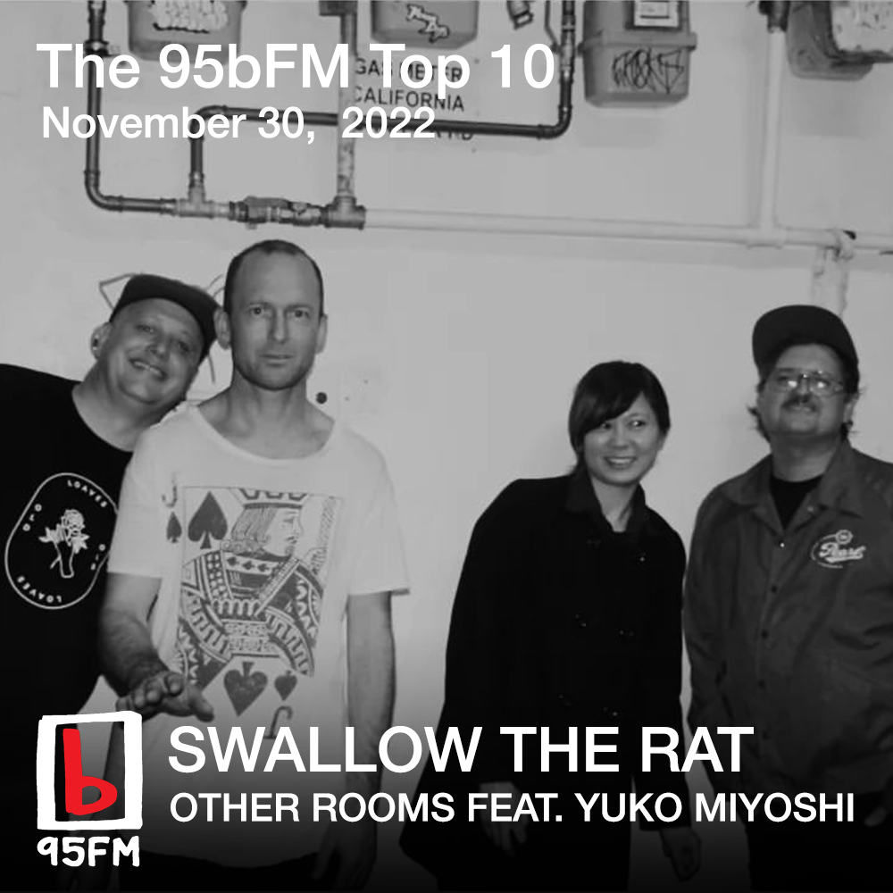 Congrats to this week's 95bFM Top Ten!🎉

🥇 <a href="/swallowtherat/">Swallow the Rat</a> - Other Rooms ft. Yuko Miyoshi

+ <a href="/HazTweetz/">Sorry</a> &amp; <a href="/milouxmiloux/">Miloux</a>, Michael Logie, <a href="/HansPucket/">Hans Pucket</a>, Nice Girl, <a href="/samara_alofa/">BIN.GURL</a>, Voom ft. <a href="/fazerdaze/">Fazerdaze</a>, Half/Time, <a href="/vanessaworm_/">Vanessa Worm</a> + Finn Johansson