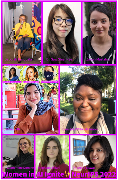 mahtabm81's tweet photo. Join us at the Women in AI Ignite today 6:00 pm CT @NeurIPSConf  Great lineup #womeninai
A room full of inspiring female figures reminds me of how important it is to support women around the world to live freely and reach their true potential.
#WomenLifeFreedom 
@anoushnajarian https://t.co/J5ZW5lKQZ5