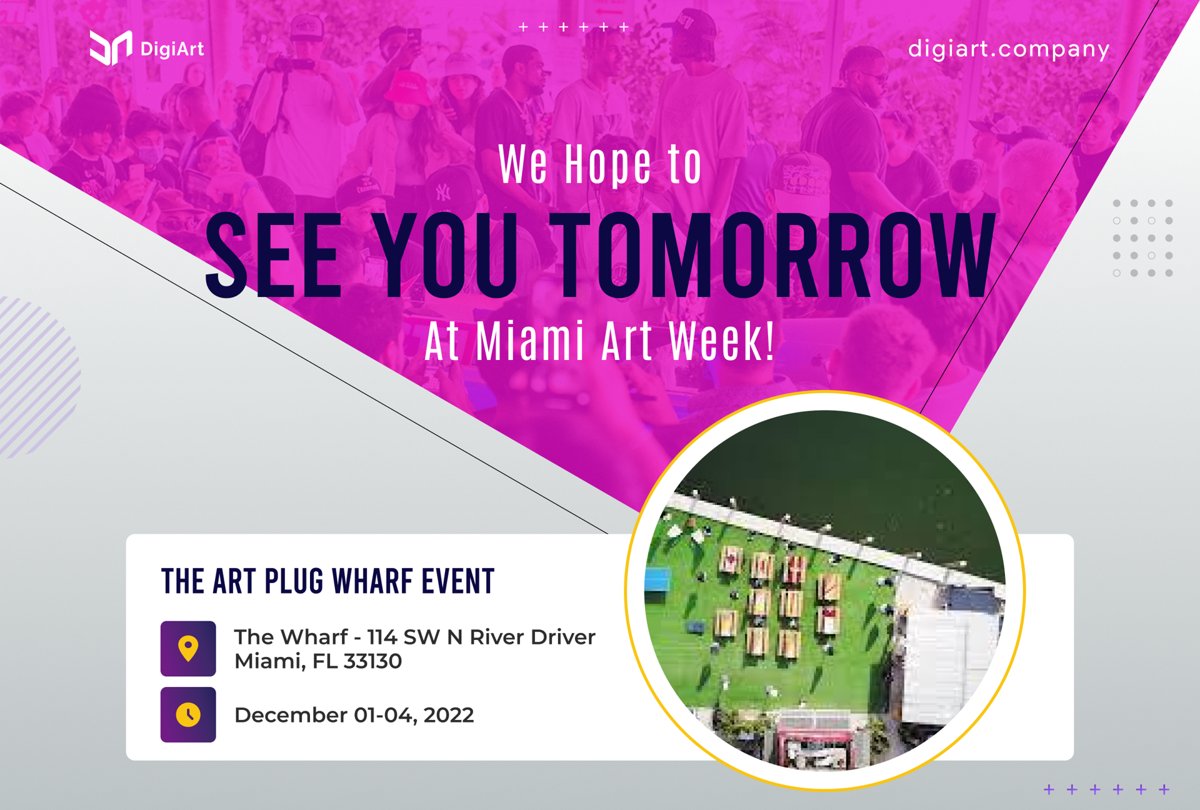 digiartsocial's tweet photo. Our #MiamiArtWeek event starts tomorrow! https://t.co/LSv0VPrmOR
