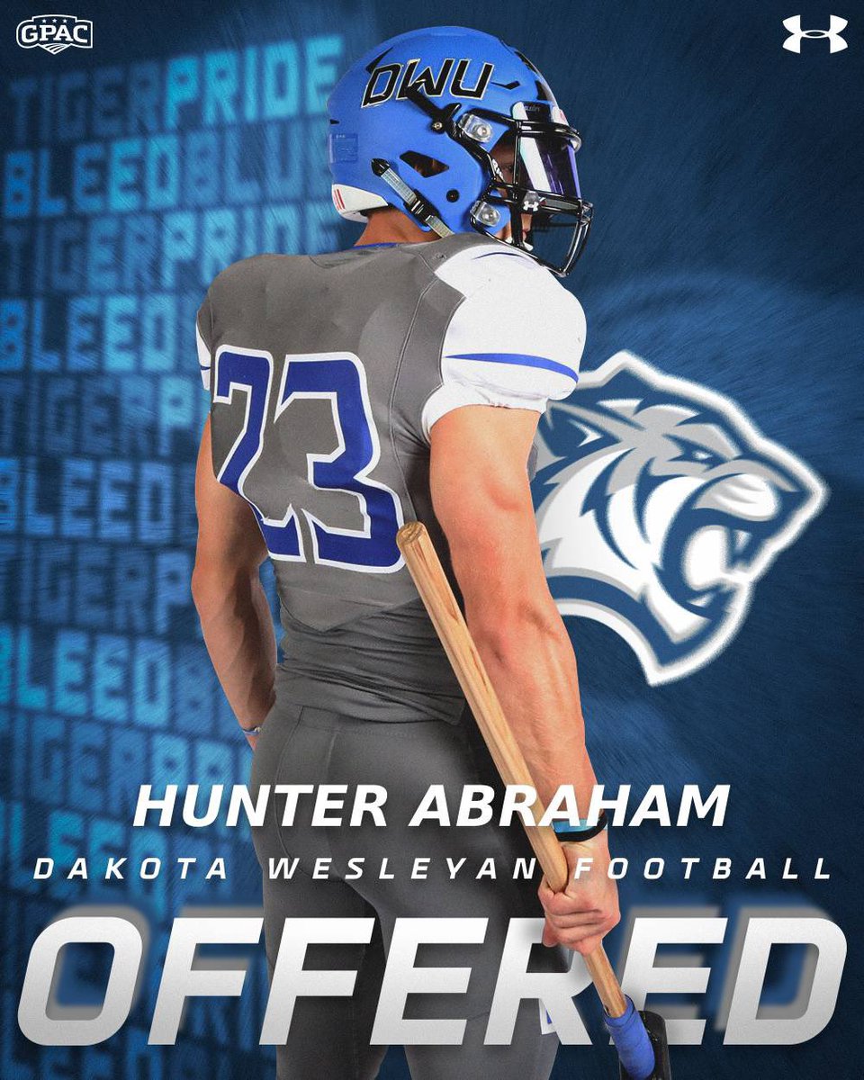 Hunter Abraham (@hunterabraham3) on Twitter photo After a great phone call with <a href="/CoachKretch/">Alex Kretzschmar</a> I am excited to receive my second offer. Thank you <a href="/dwtigerfootball/">DWU Football</a> @CoachCimpl After a great phone call with <a href="/CoachKretch/">Alex Kretzschmar</a> I am excited to receive my second offer. Thank you <a href="/dwtigerfootball/">DWU Football</a> @CoachCimpl