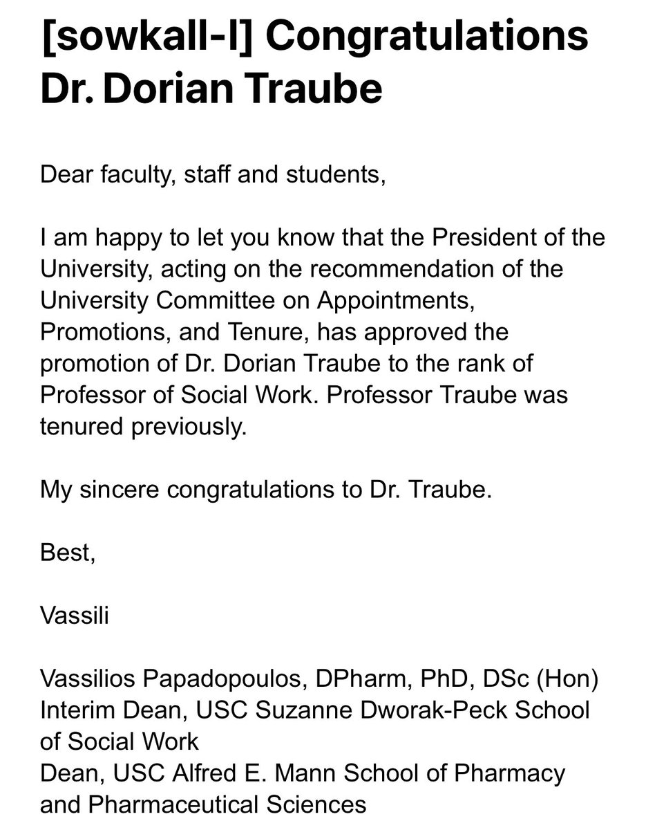 I love receiving this sort of email!