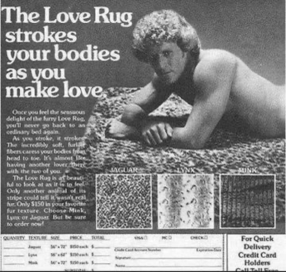 Super70sSports's tweet photo. “Honey, this is great, but could you please stop playing with my butt?”

“That wasn’t me, that was my rug.” https://t.co/UwxiSTlEG5