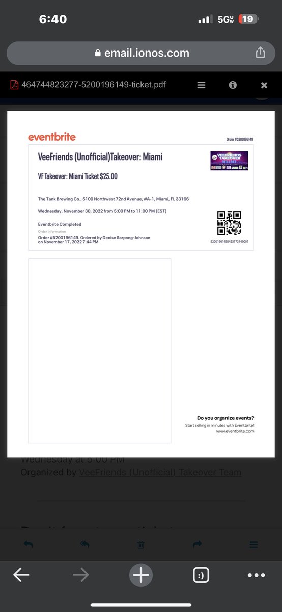 WomenonTheChain's tweet photo. #FREETICKET ➡️ #VeefriendsTakeover Anyone in the area. I can’t make it. The Tank Brewing company in Miami on 72nd. It’s all yours‼️#veefriends #nftcommunity #artbaselmiamibeach #miamiartweek https://t.co/uIk3TXP3ZQ