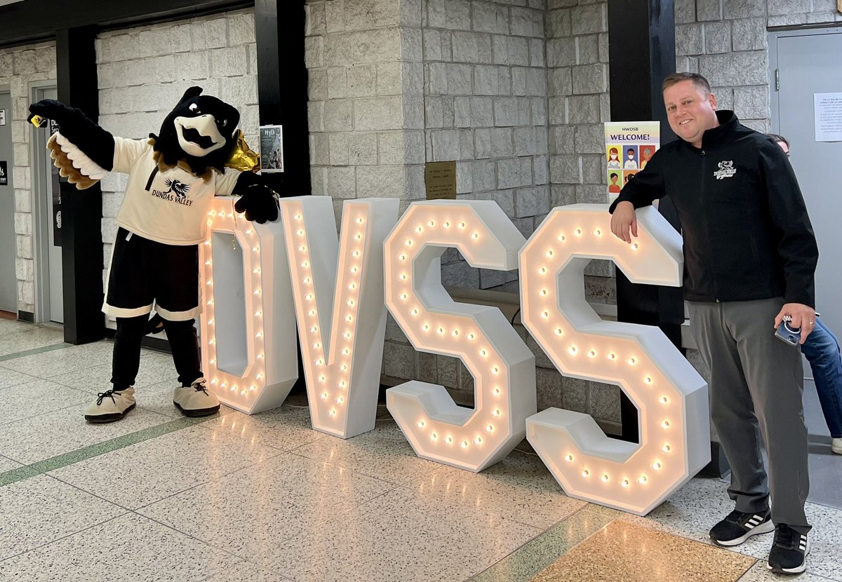 Dundas Valley Secondary School (@dvss_hwdsb) on Twitter photo Gryphon and Mr Davey getting ready to welcome tonight’s DVSS open house visitors. Gryphon and Mr Davey getting ready to welcome tonight’s DVSS open house visitors.