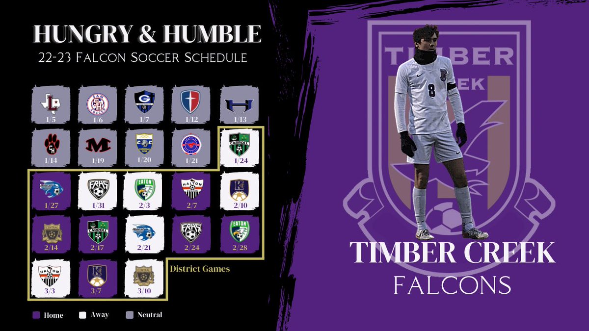 With Soccer officially kicking off, it’s time to release another look at our Varsity schedule.
