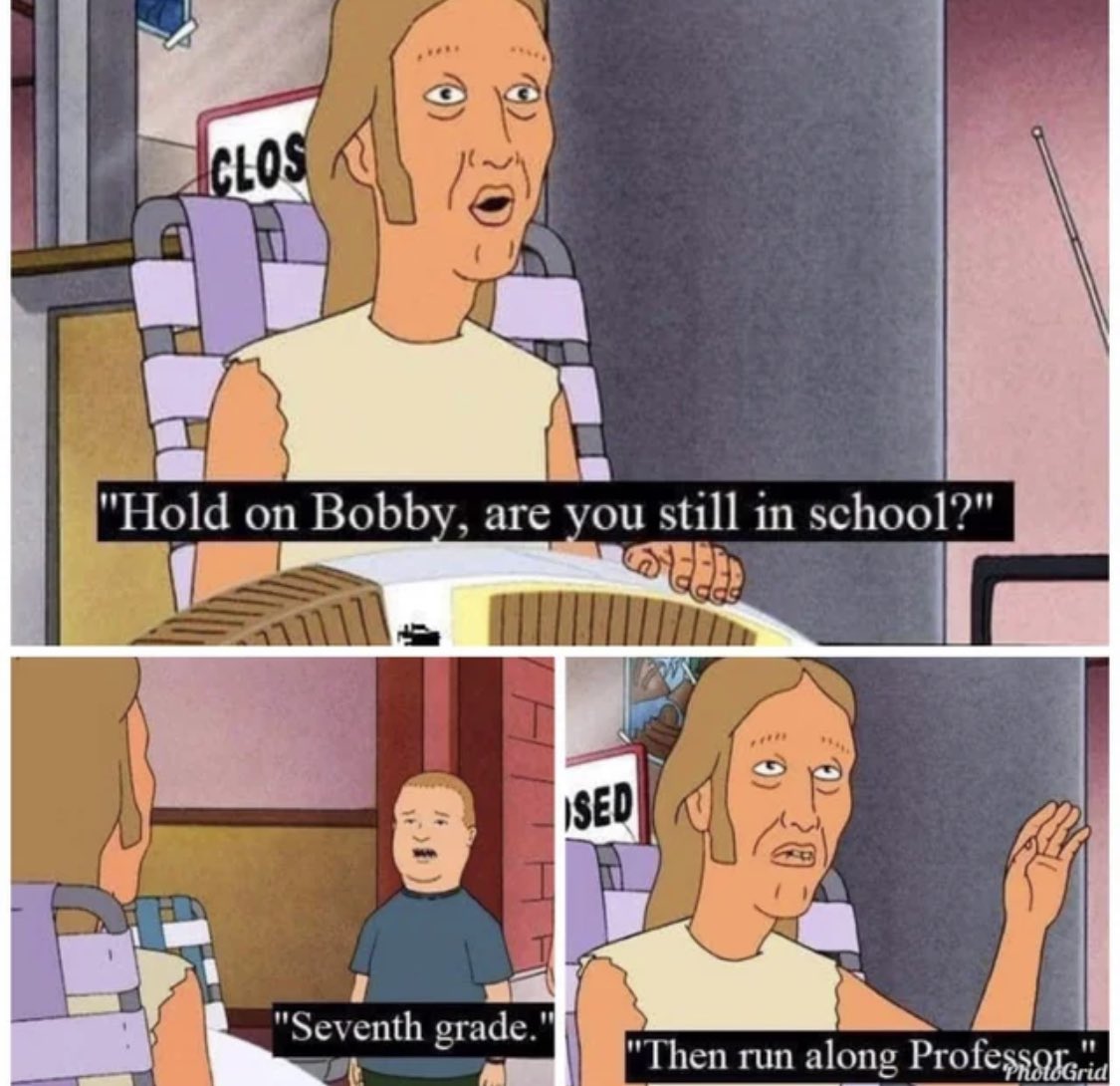 _Boomhauer's tweet photo. Stay in school, yo https://t.co/t8ySUe00Sh