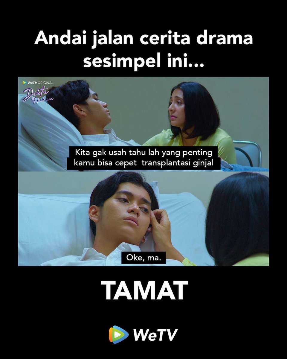 WeTVOriginal's tweet photo. Kalau bisa sulit kenapa dipermudah😆🤣 udah nonton judul yang mana aja nih kamu?
#WeTVIndonesia #NontonDiWeTV #WeTVID #WeTVOriginal #KupuMalam #DiktadanHukum #9Bulan https://t.co/MD5nlMfYCZ
