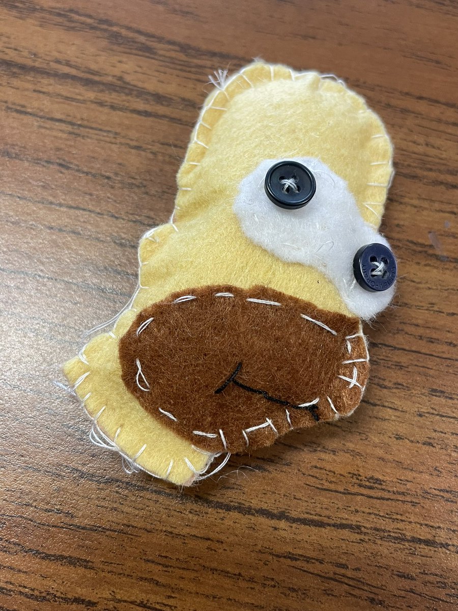cpsmyers's tweet photo. Some fun felt creations coming out of 6th grade! #kidscansew #wmsfacs https://t.co/lUoNBnck5z