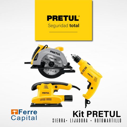 !Aprovecha! 3 en 1 SUPER KIT
KIT SIERRA CIRCULAR + LIJADORA ORBITAL + ROTOMARTILLO 550 W, PRETUL
#herramientas #n #ferreteria #a #construccion #hogar #tools #electricidad #arquitectura #ferreter #dise #plomeria #ingenieria #herramientasprofesionales #materiales #construccion