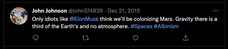 bigfaxmachine's tweet photo. @GergelyOrosz Could this be John Johnson's twitter account ? @john374839 Speaks an awful lot about SpaceX and Elon Musk.. Also about, other, weird things.. https://t.co/hO1jbVuVYo