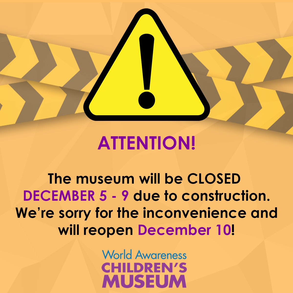 An important announcement from <a href="/WorldKidsMuseum/">WorldChildrensMuseum</a>! 
#museum #glensfalls #announcement