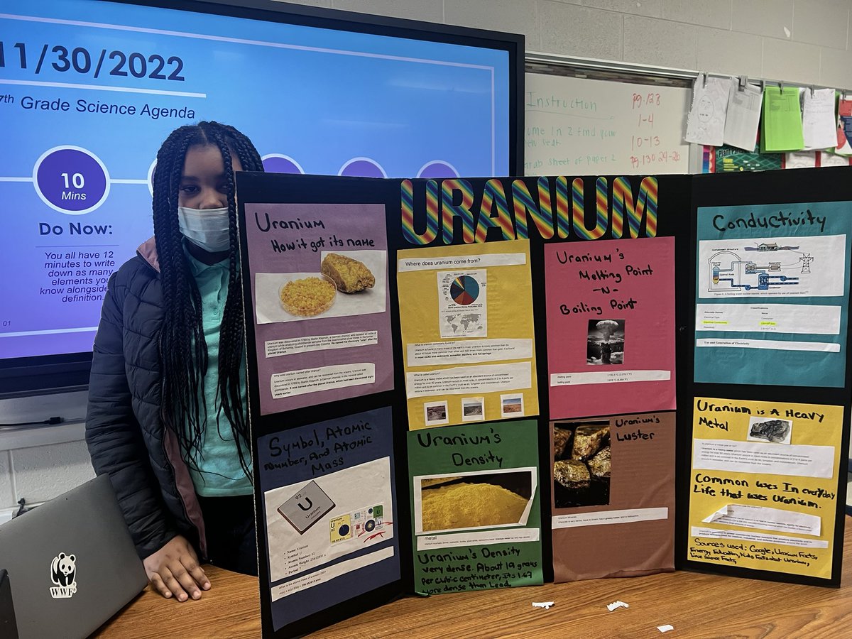 Washington1911_'s tweet photo. Students at @HaynesMiddle display what they know about the #PeriodicTable and all it has to offer to the world! #ScienceTwitter @MetroSchools https://t.co/Ccpb4Kwf3D